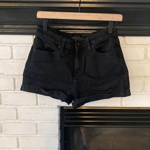 Black high waisted shorts